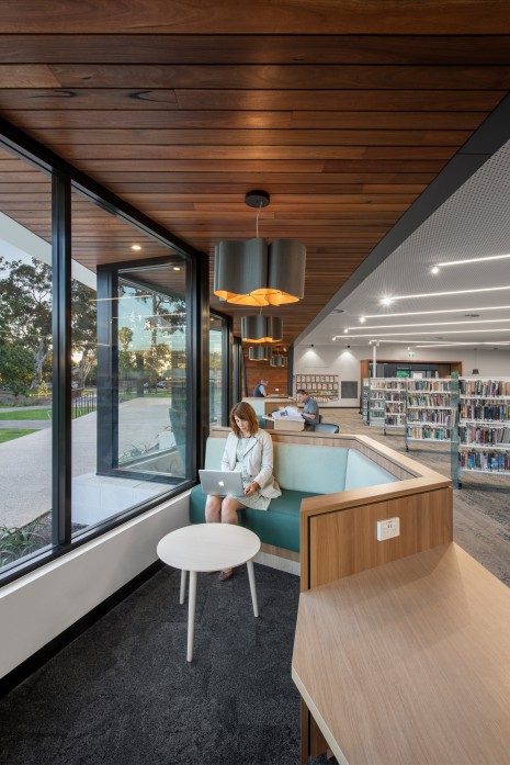 Interior of Mitcham Memoral Library